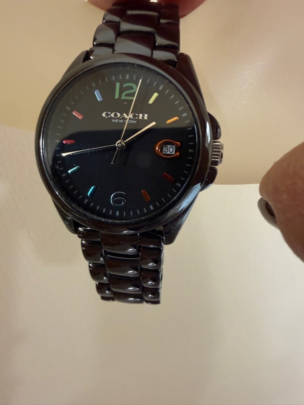 Coach Black Watch with Rainbow Accent Markers